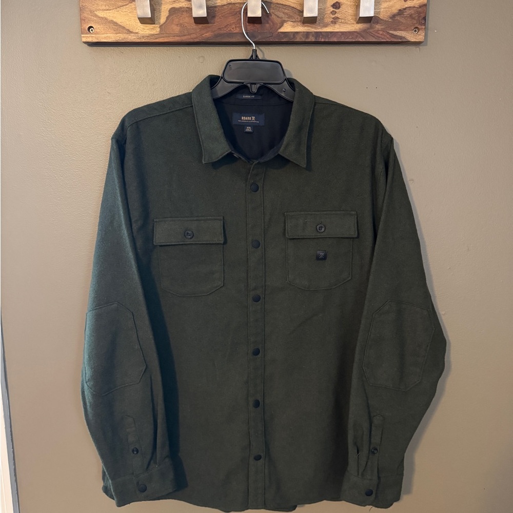 Men’s Roark Rugged Button Down Shirt - Olive Green
